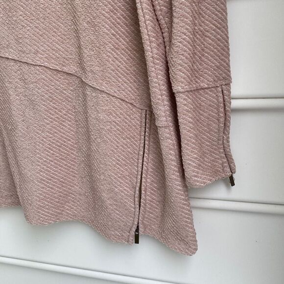 Soft Surroundings Puma Soft Pullover Roll-Neck Casual Tunic Top Mauve Size M - Picture 5 of 15